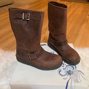 Bronx Shoes Reno Dark Brown Leather Boots